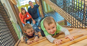 Kletterturm im Familienhotel in Schönberg, Bayern